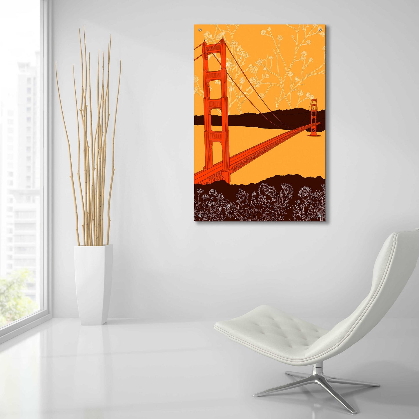 Epic Art 'Golden Gate Bridge - Headlands' by Shane Donahue, Acrylic Glass Wall Art,24x36