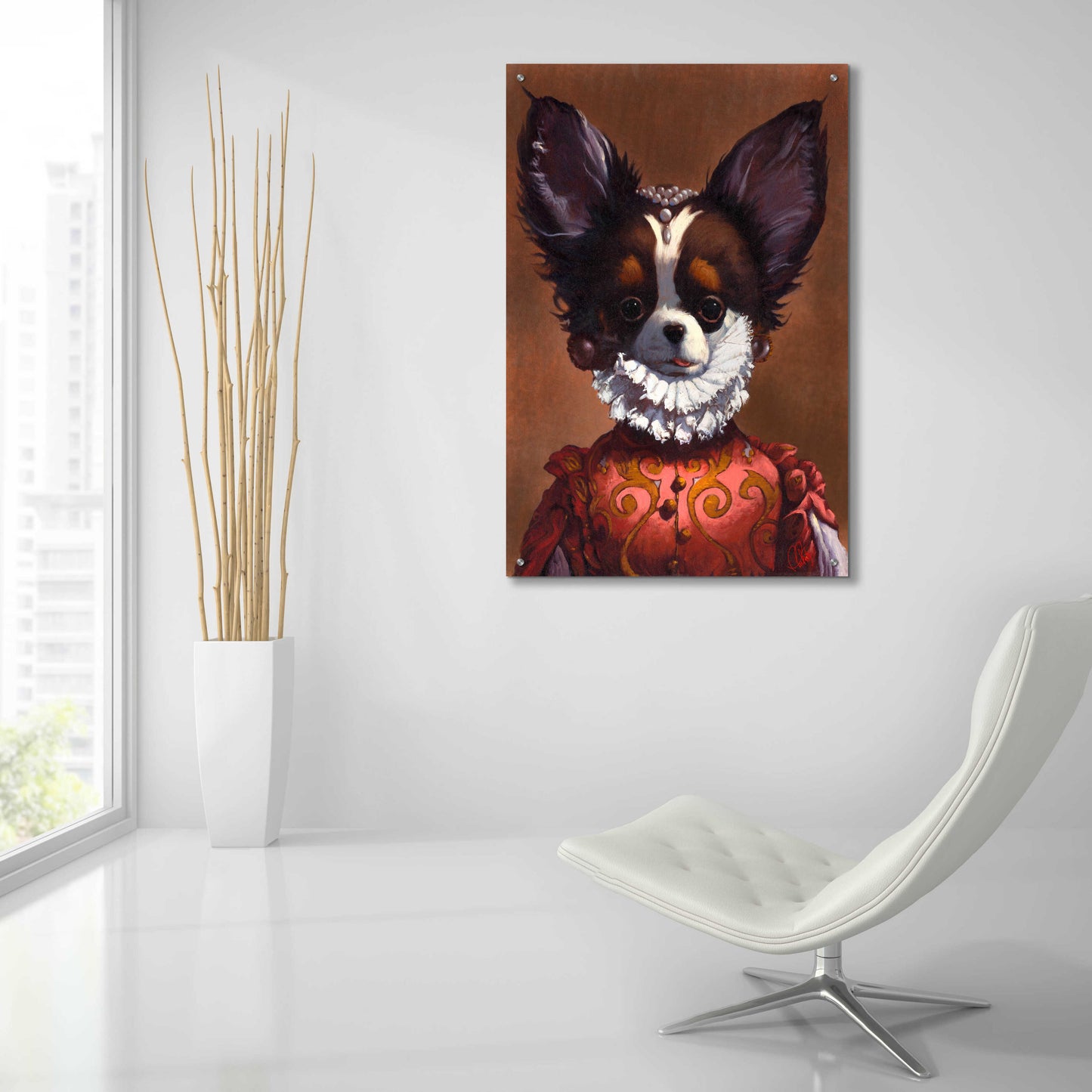 Epic Art 'Queenie' by Thomas Fluharty, Acrylic Glass Wall Art,24x36