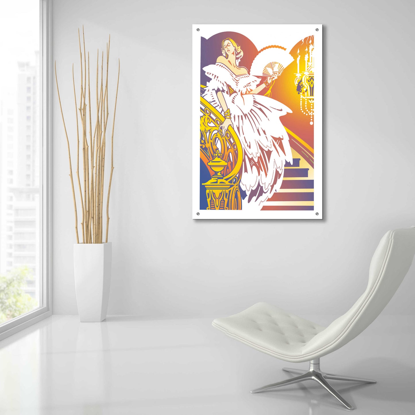 Epic Art 'Anti-Bellum' by David Chestnutt, Acrylic Glass Wall Art,24x36