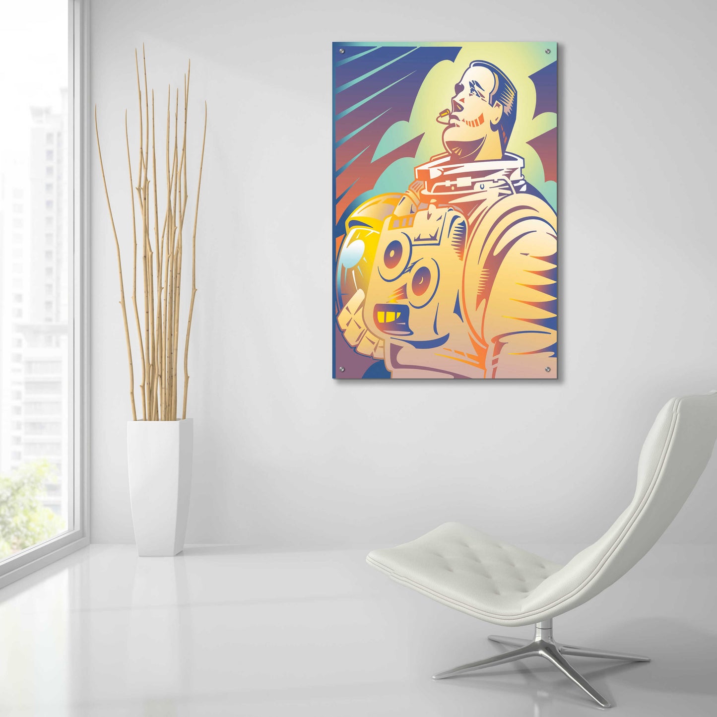 Epic Art 'Astronaut' by David Chestnutt, Acrylic Glass Wall Art,24x36