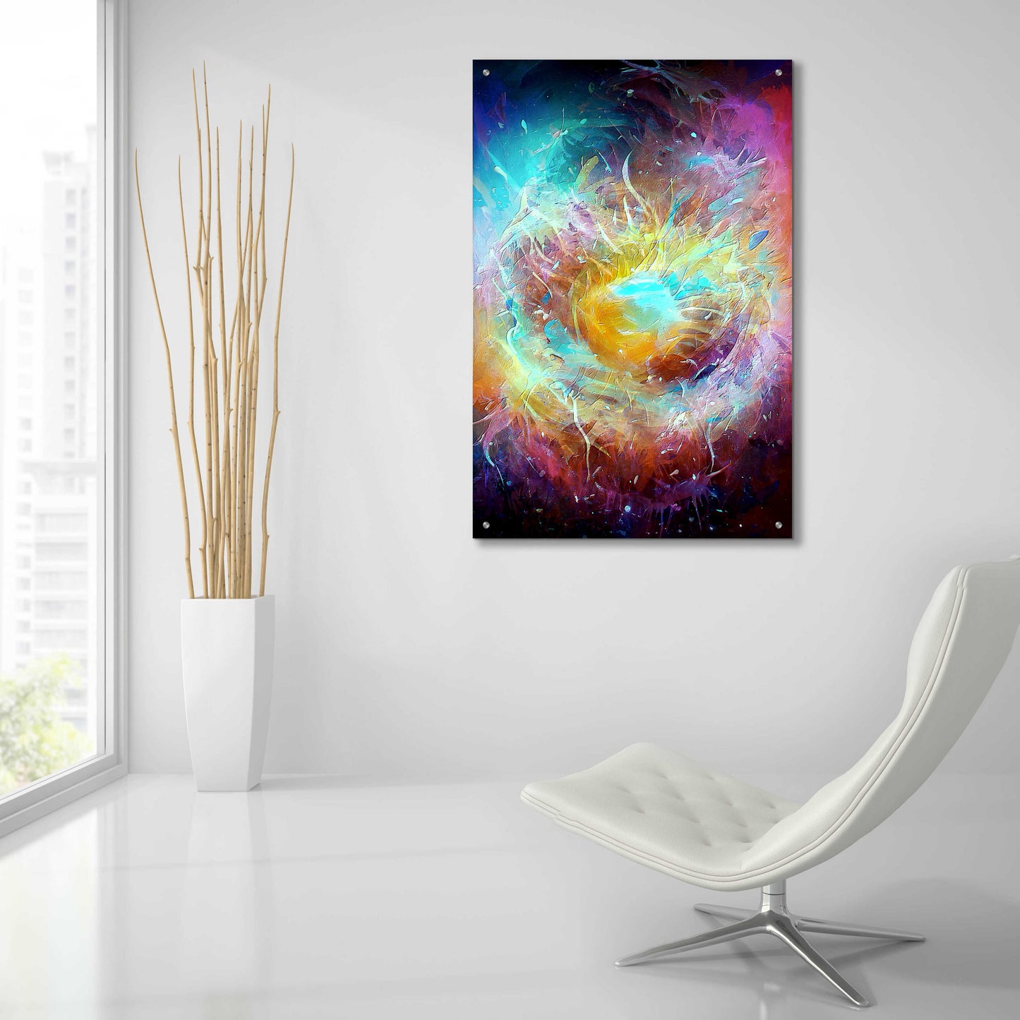 Epic Art 'Ai Astronomy 1' by David Manlove, Acrylic Glass Wall Art,24x36