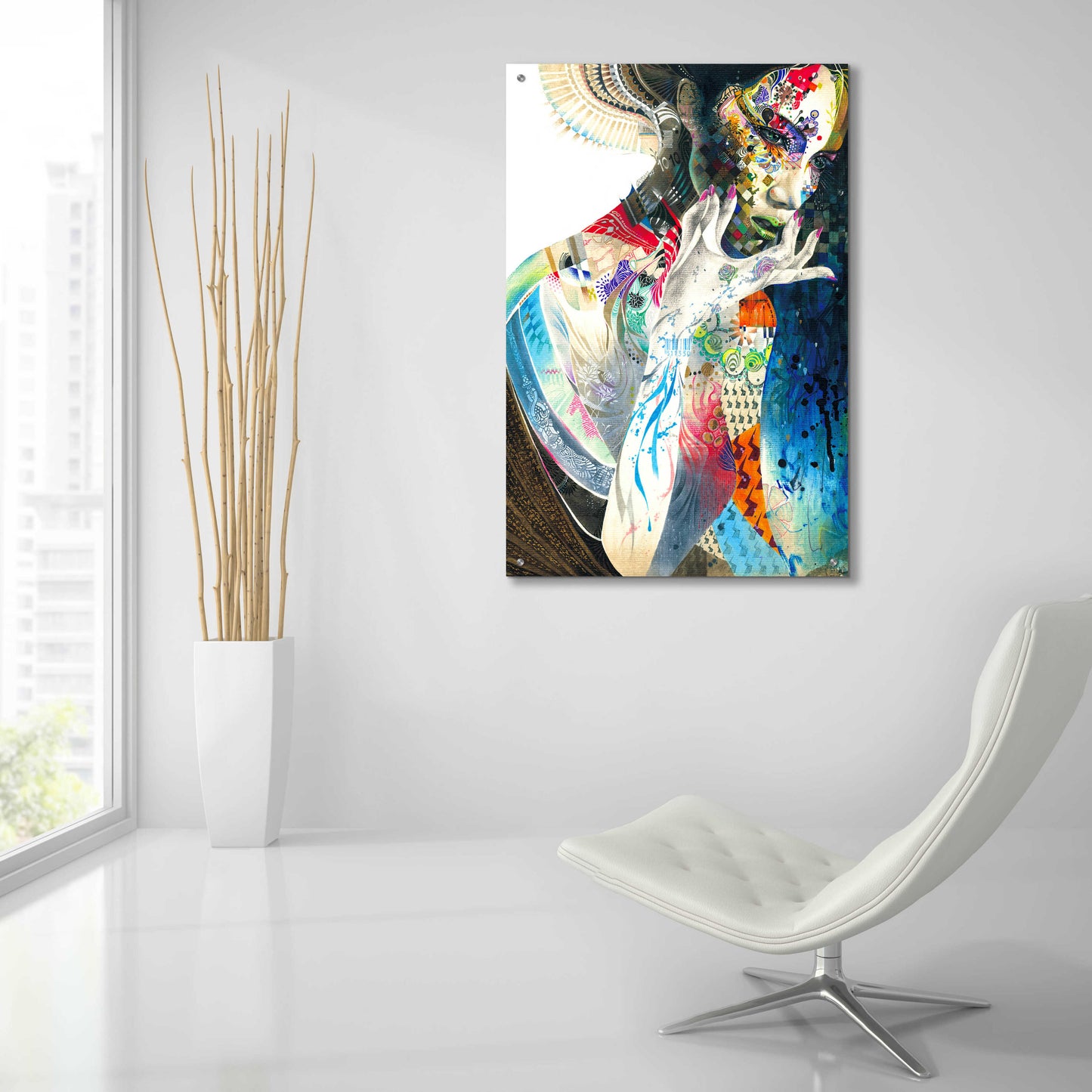 Epic Art 'Indian' by MinJae, Acrylic Glass Wall Art,24x36