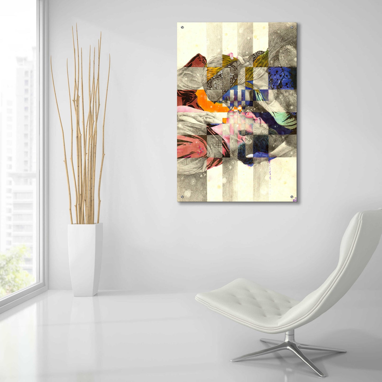 Epic Art 'Kiss ll' by MinJae, Acrylic Glass Wall Art,24x36