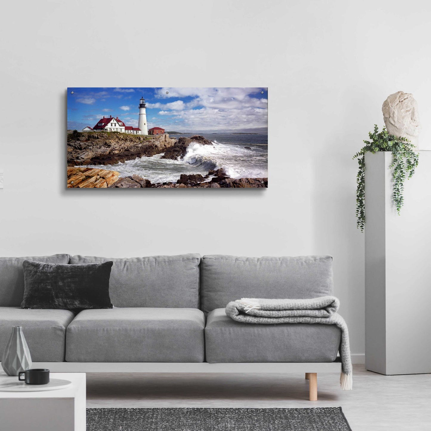 Epic Art 'Portland Head Light' by Mike Jones, Acrylic Glass Wall Art,48x24