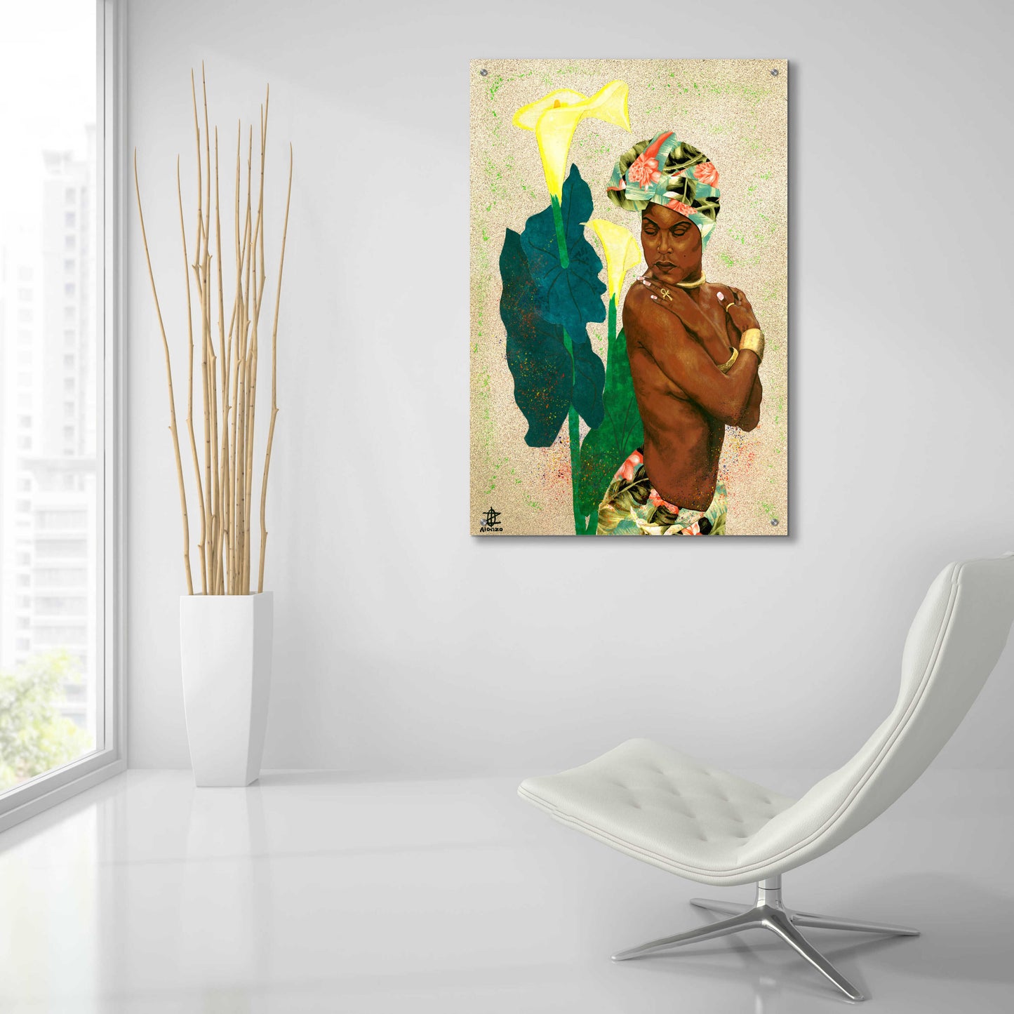 Epic Art 'Woman Strong II' by Alonzo Saunders, Acrylic Glass Wall Art,24x36