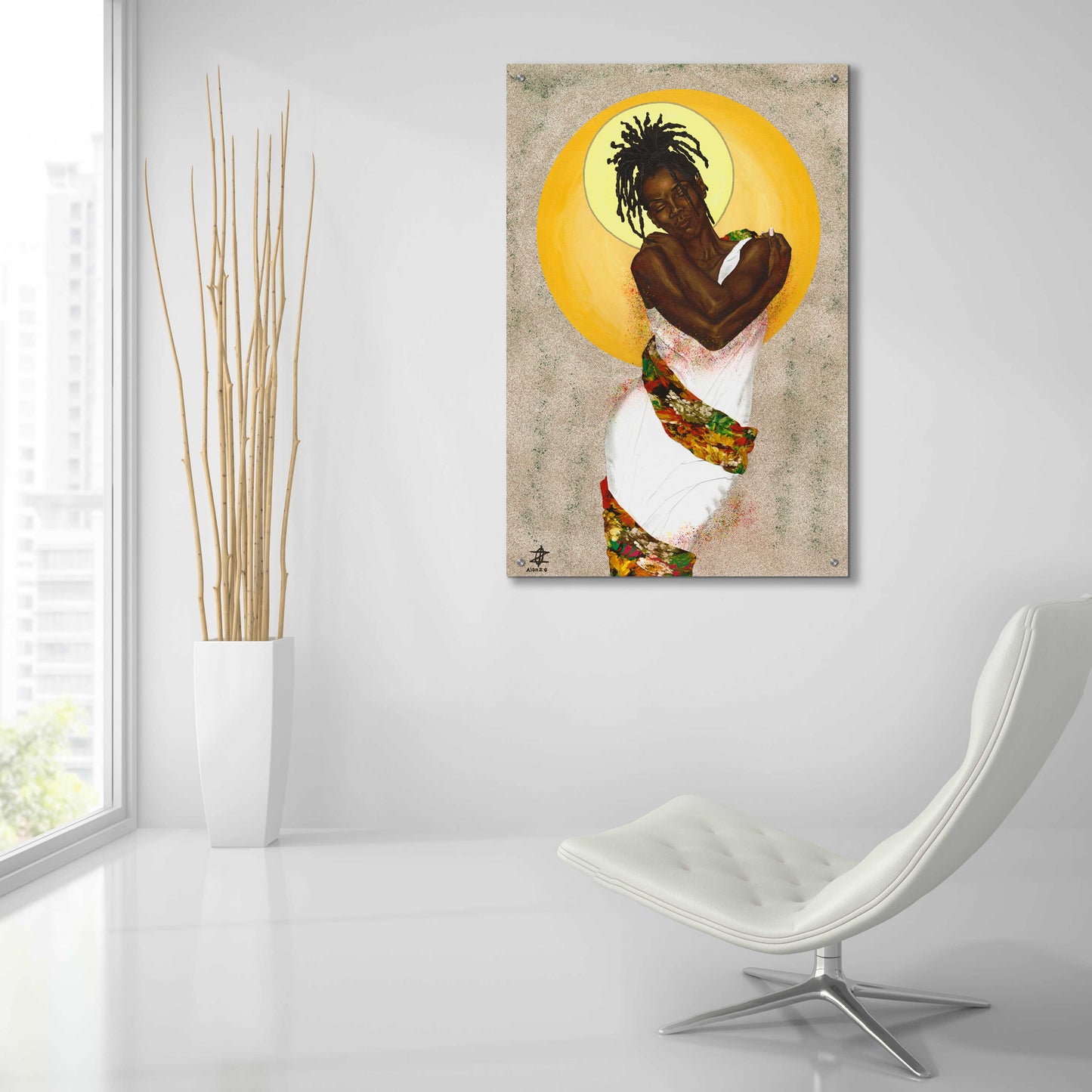 Epic Art 'Her Love' by Alonzo Saunders, Acrylic Glass Wall Art,24x36