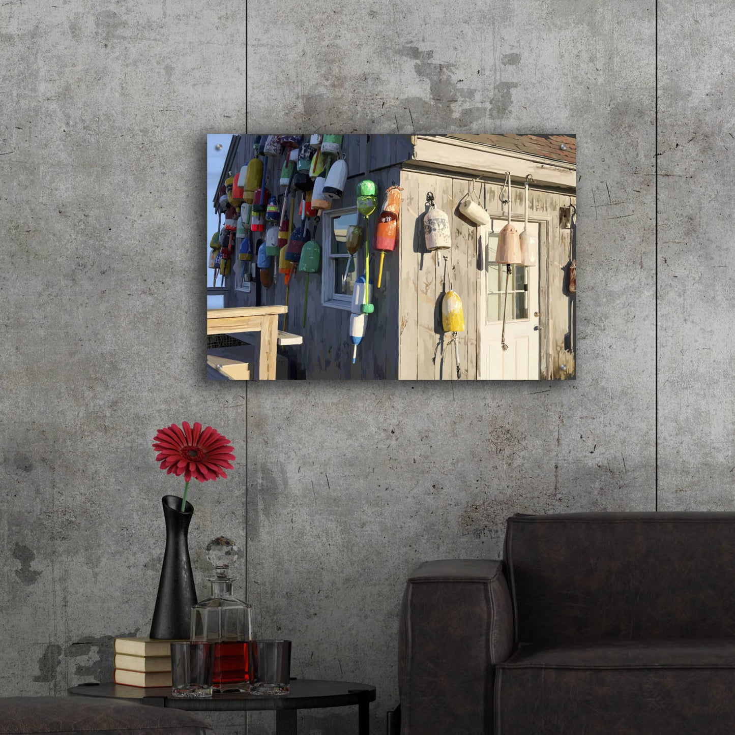 Epic Art 'Hut on Badgers Island I' by Emily Kalina, Acrylic Glass Wall Art,36x24