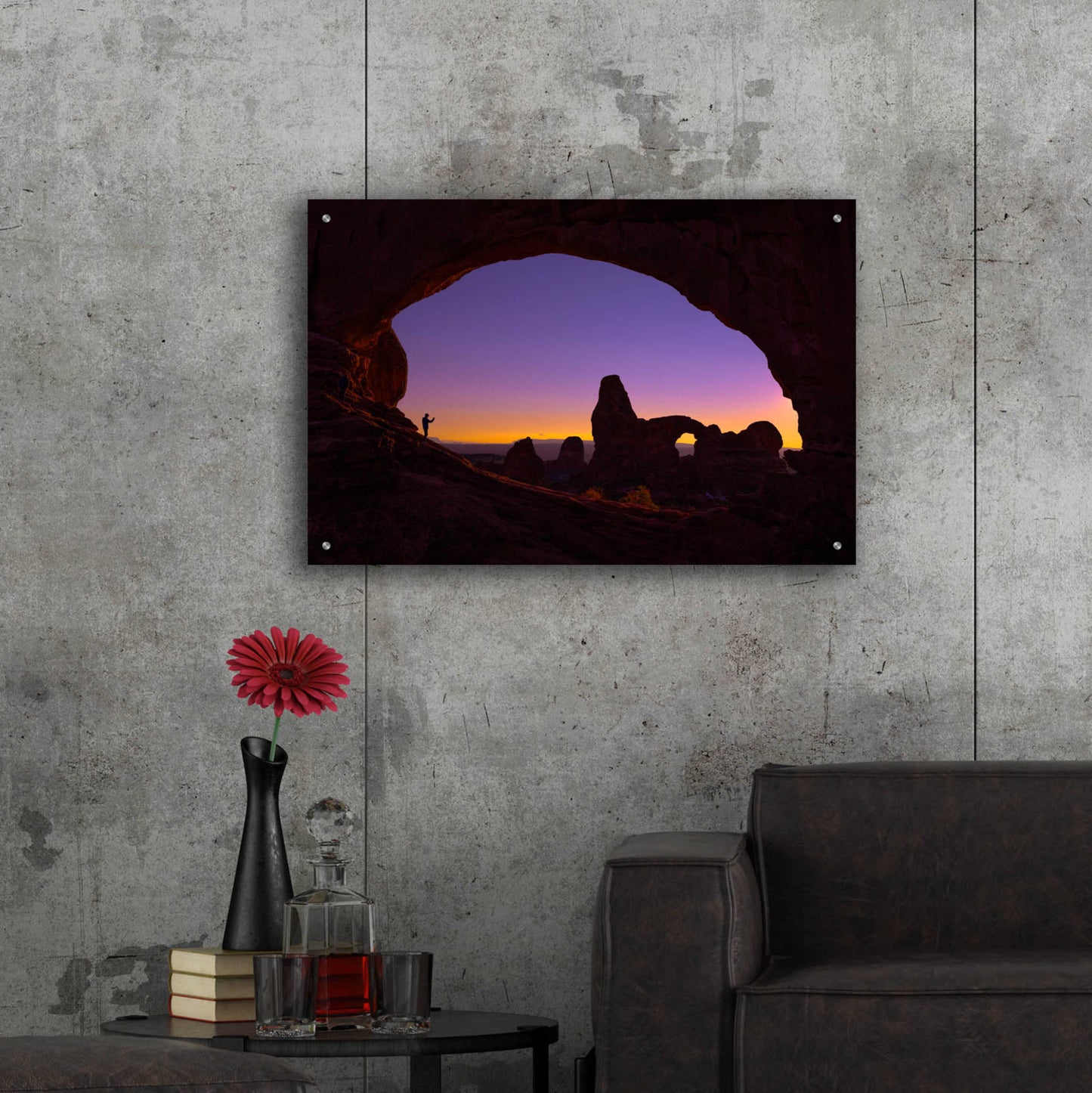 Epic Art 'Arches Witness - Arches National Park' by Darren White, Acrylic Glass Wall Art,36x24