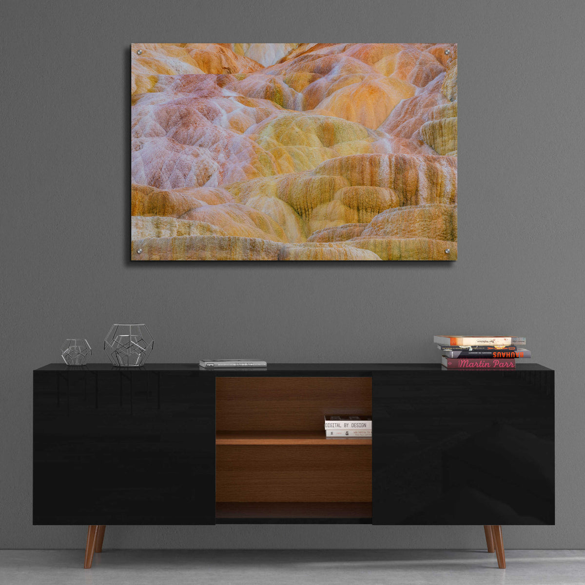 Epic Art 'Mammoth Palette - Yellowstone National Park' by Darren White, Acrylic Glass Wall Art,36x24