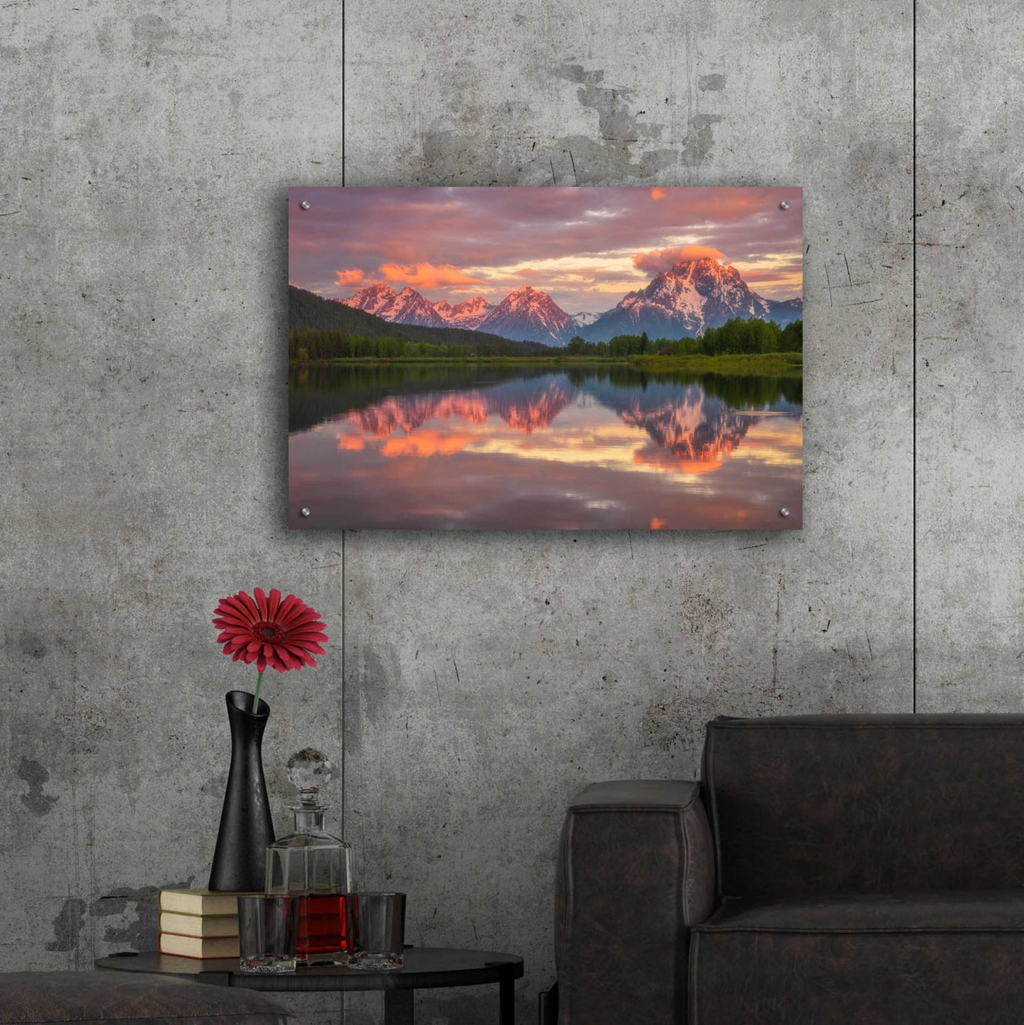 Epic Art 'Morning Tranquillity - Grand Teton National Park' by Darren White, Acrylic Glass Wall Art,36x24