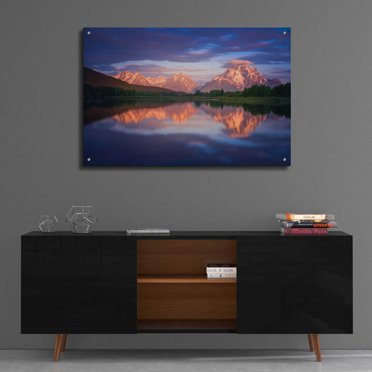 Epic Art 'Oxbow - Grand Teton National Park' by Darren White, Acrylic Glass Wall Art,36x24