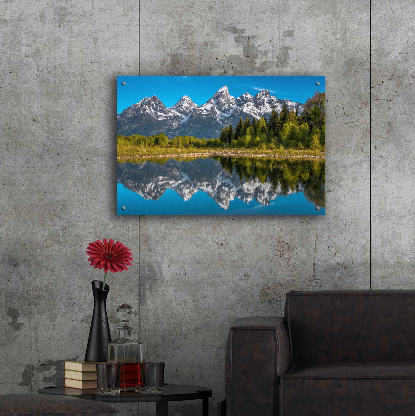 Epic Art 'Tetons in Color - Grand Teton National Park' by Darren White, Acrylic Glass Wall Art,36x24