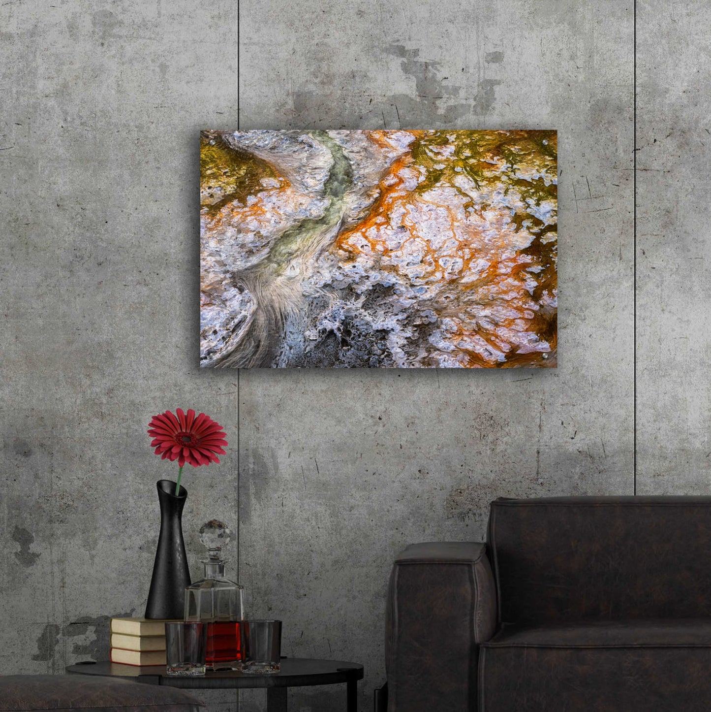 Epic Art 'Thermal Art - Yellowstone National Park' by Darren White, Acrylic Glass Wall Art,36x24