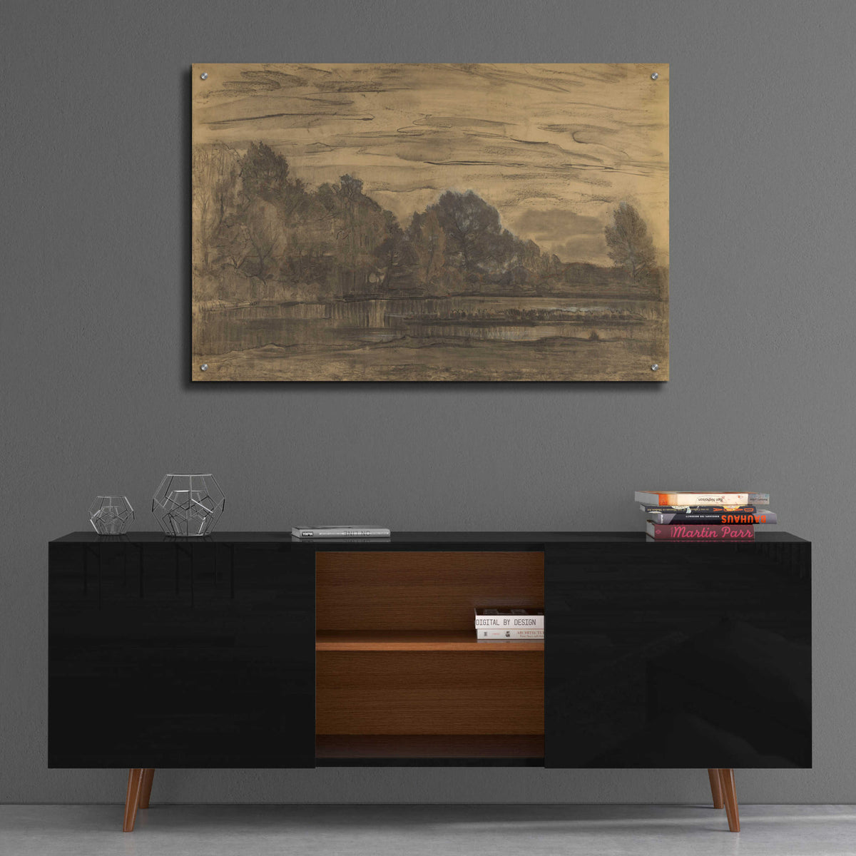 Epic Art 'Fen near Saasveld CA, 1907' by Piet Mondrian, Acrylic Glass Wall Art,36x24