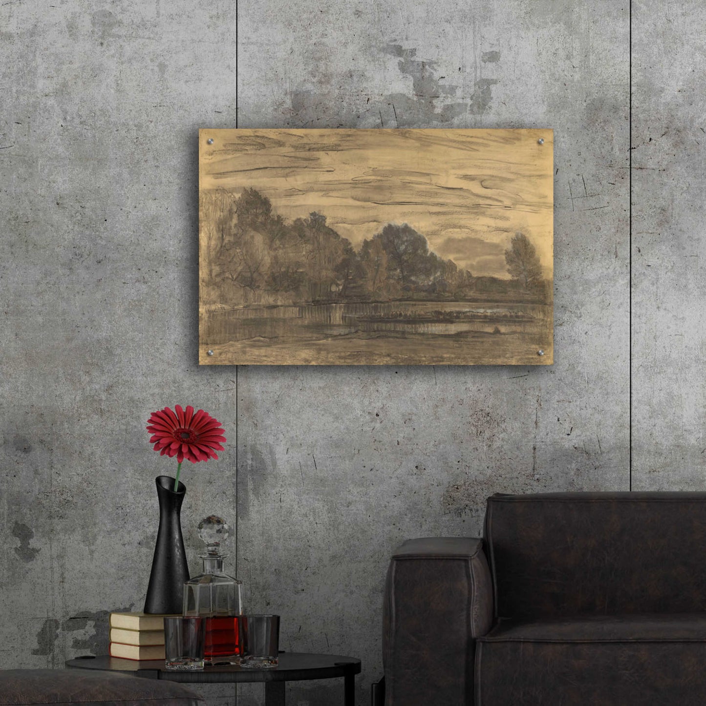 Epic Art 'Fen near Saasveld CA, 1907' by Piet Mondrian, Acrylic Glass Wall Art,36x24