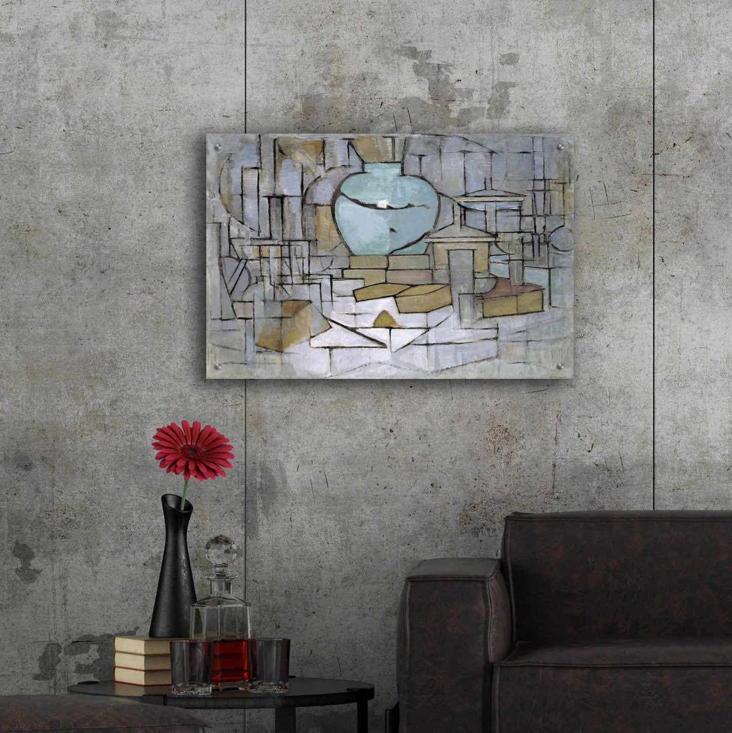 Epic Art 'Still Life with Gingerpot II, 1912' by Piet Mondrian, Acrylic Glass Wall Art,36x24