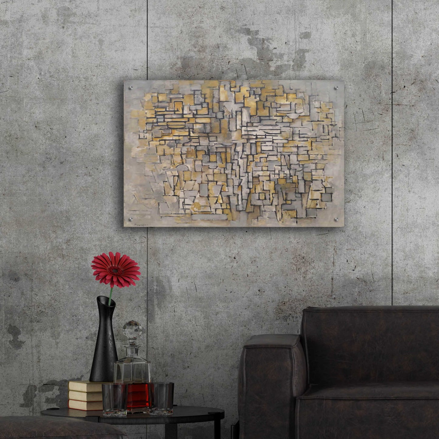 Epic Art 'Tableau No. 2, Composition No. VII, 1913' by Piet Mondrian, Acrylic Glass Wall Art,36x24