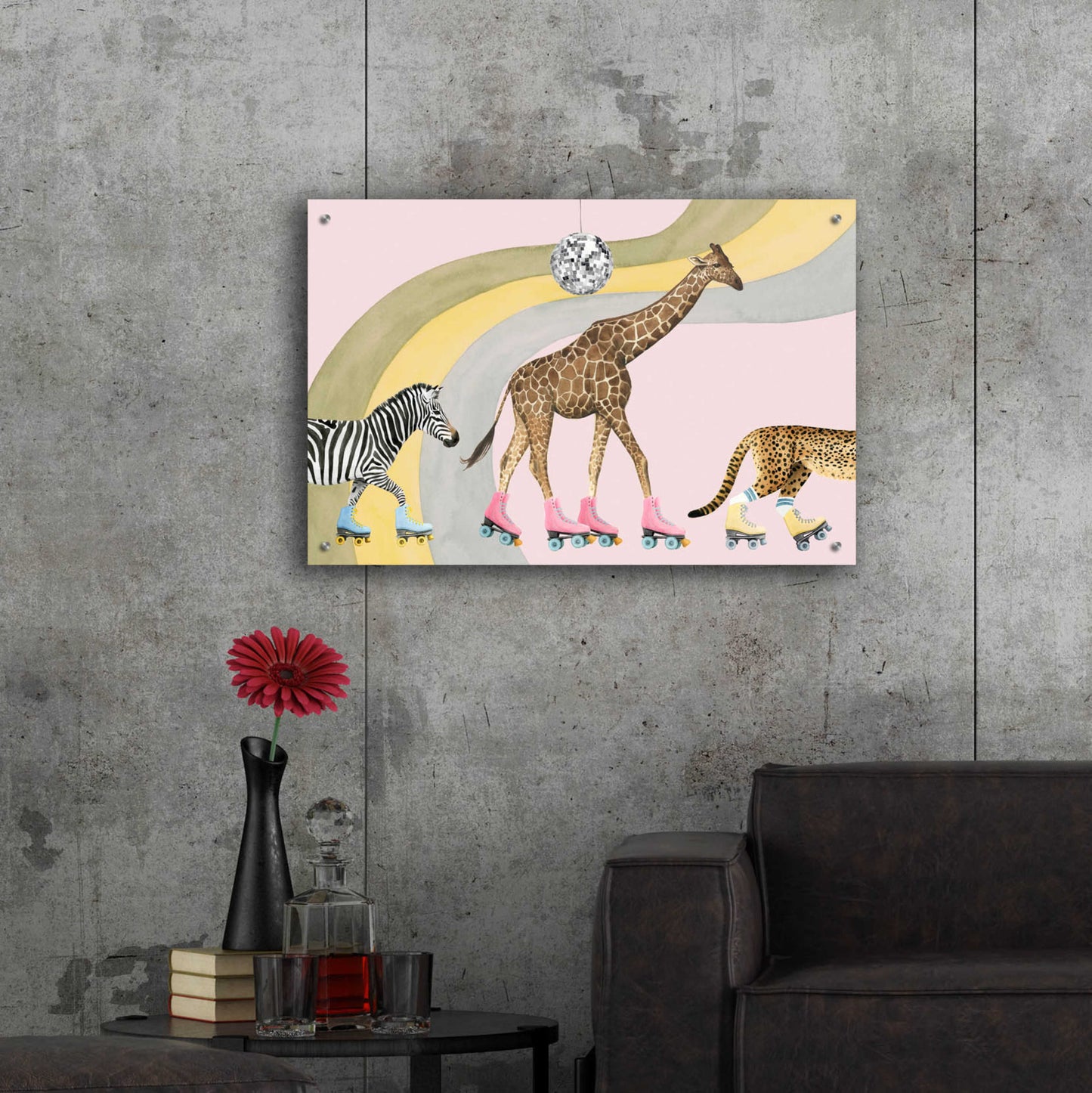 Epic Art 'High Rollers Collection A' by Grace Popp, Acrylic Glass Wall Art,36x24