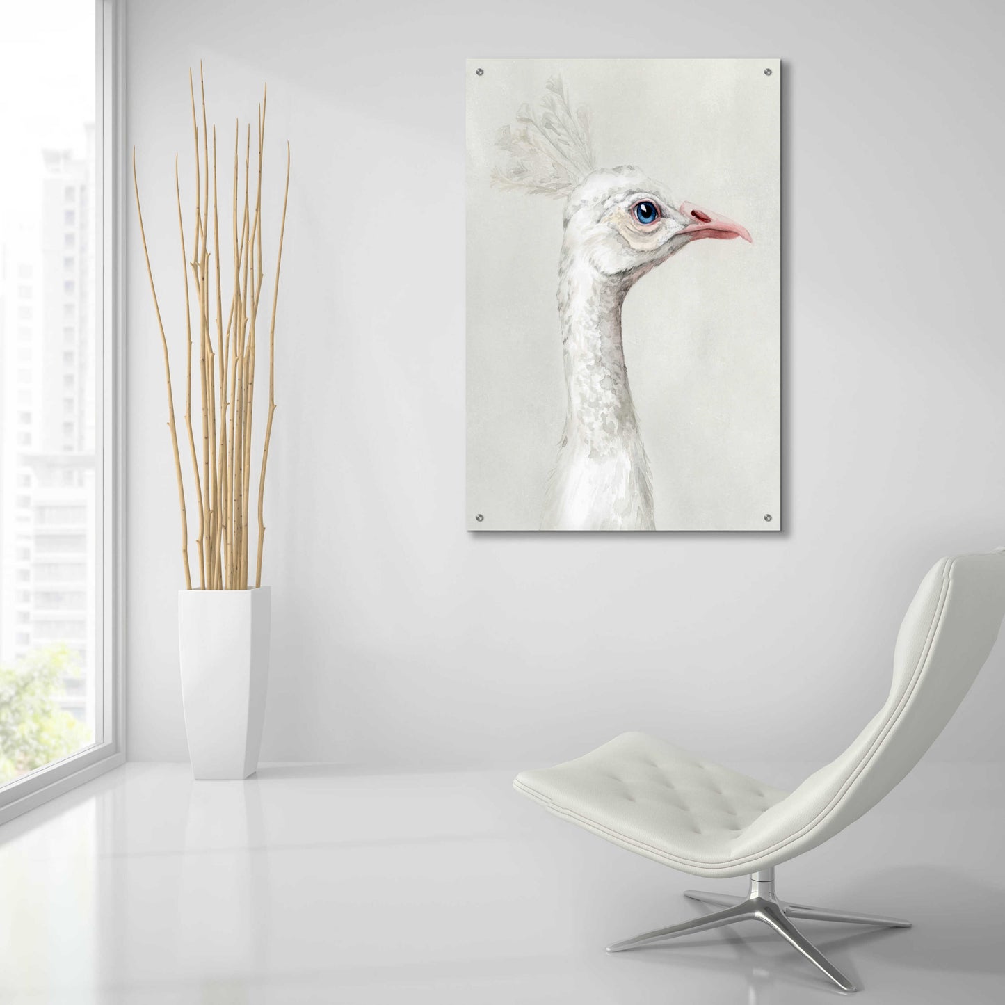 Epic Art 'Alpine Peacock I' by Grace Popp, Acrylic Glass Wall Art,24x36