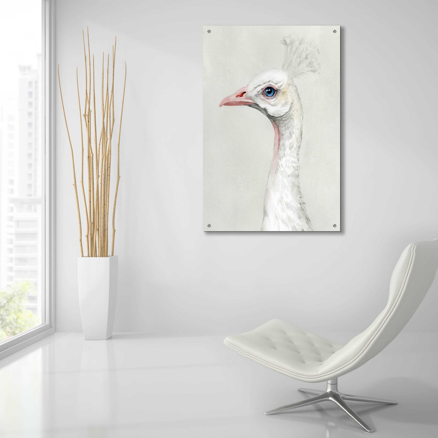 Epic Art 'Alpine Peacock II' by Grace Popp, Acrylic Glass Wall Art,24x36