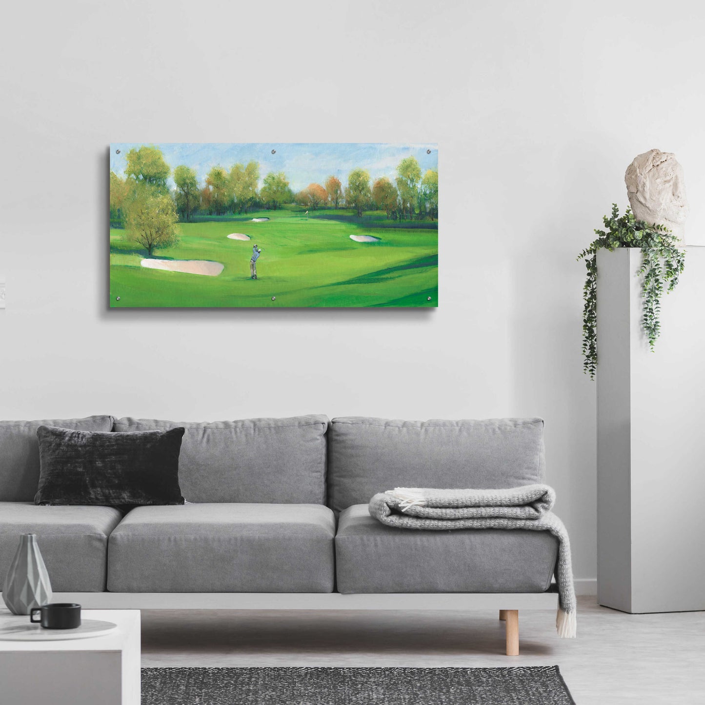Epic Art 'Fairway Shot II' by Tim O'Toole, Acrylic Glass Wall Art,48x24