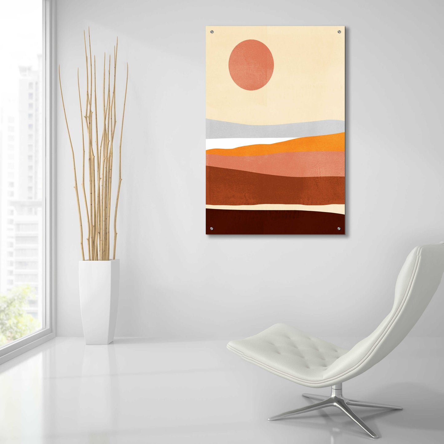 Epic Art 'Sunseeker Landscape II' by Victoria Barnes, Acrylic Glass Wall Art,24x36
