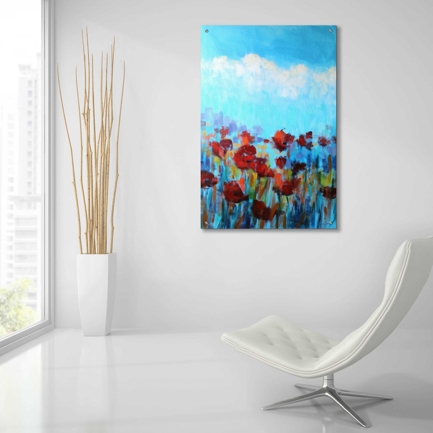 Epic Art 'Garden of Delights' by Claire Hardy, Acrylic Glass Wall Art,24x36