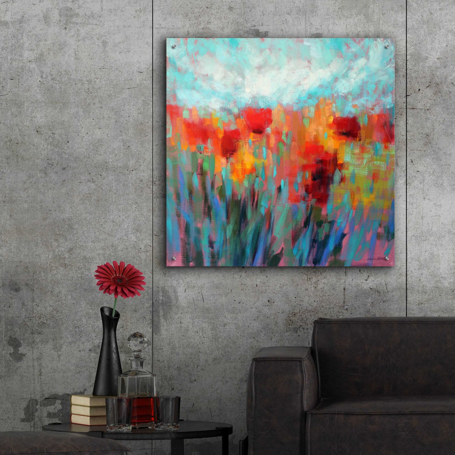 Epic Art 'Shimmering' by Claire Hardy, Acrylic Glass Wall Art,36x36