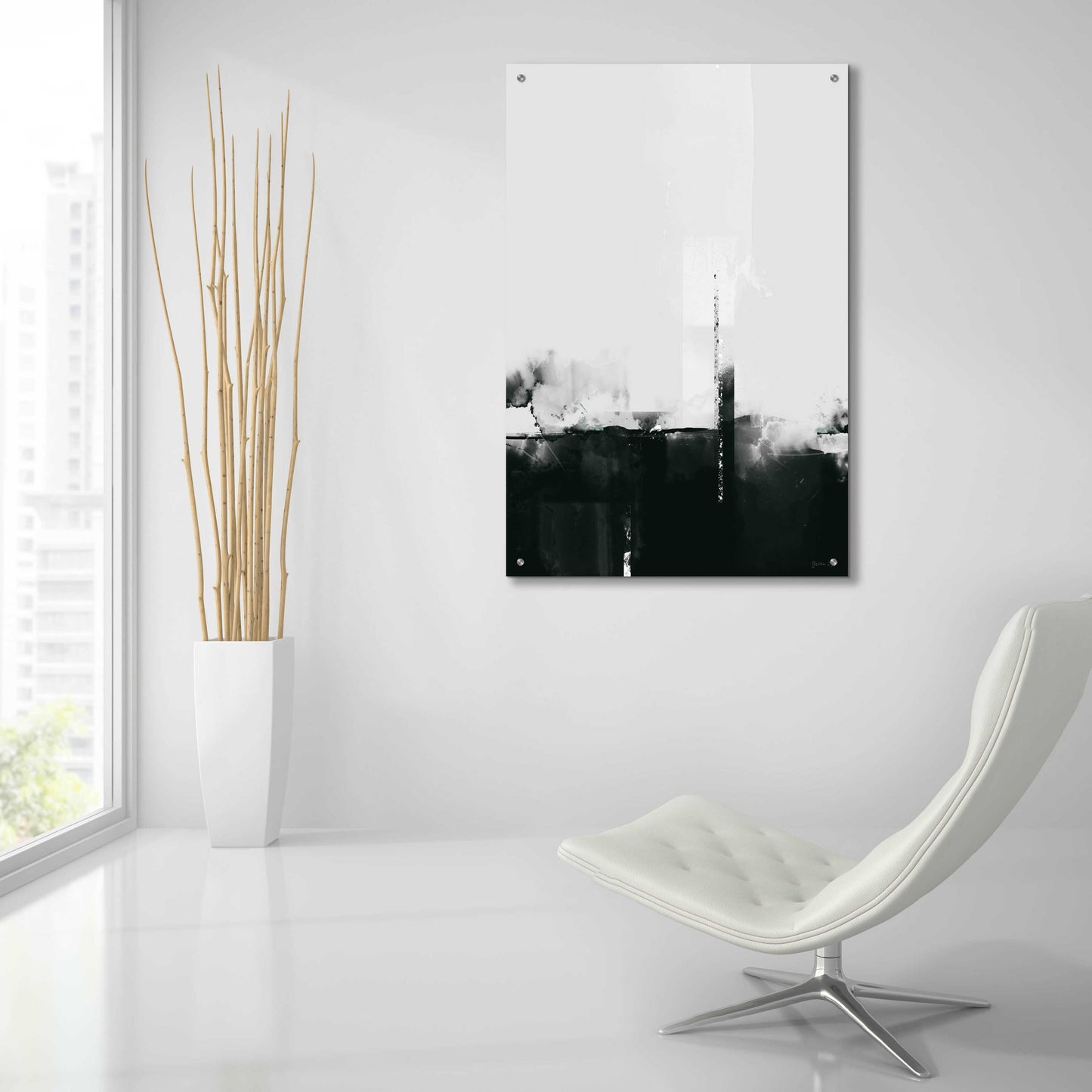 Epic Art 'Big Smoke' by Green Lili, Acrylic Glass Wall Art,24x36