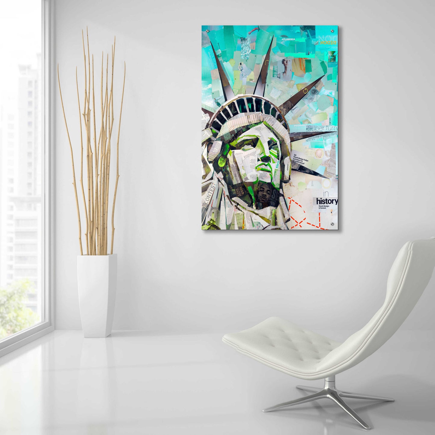 Epic Art 'Freedom' by Grey, Acrylic Glass Wall Art,24x36