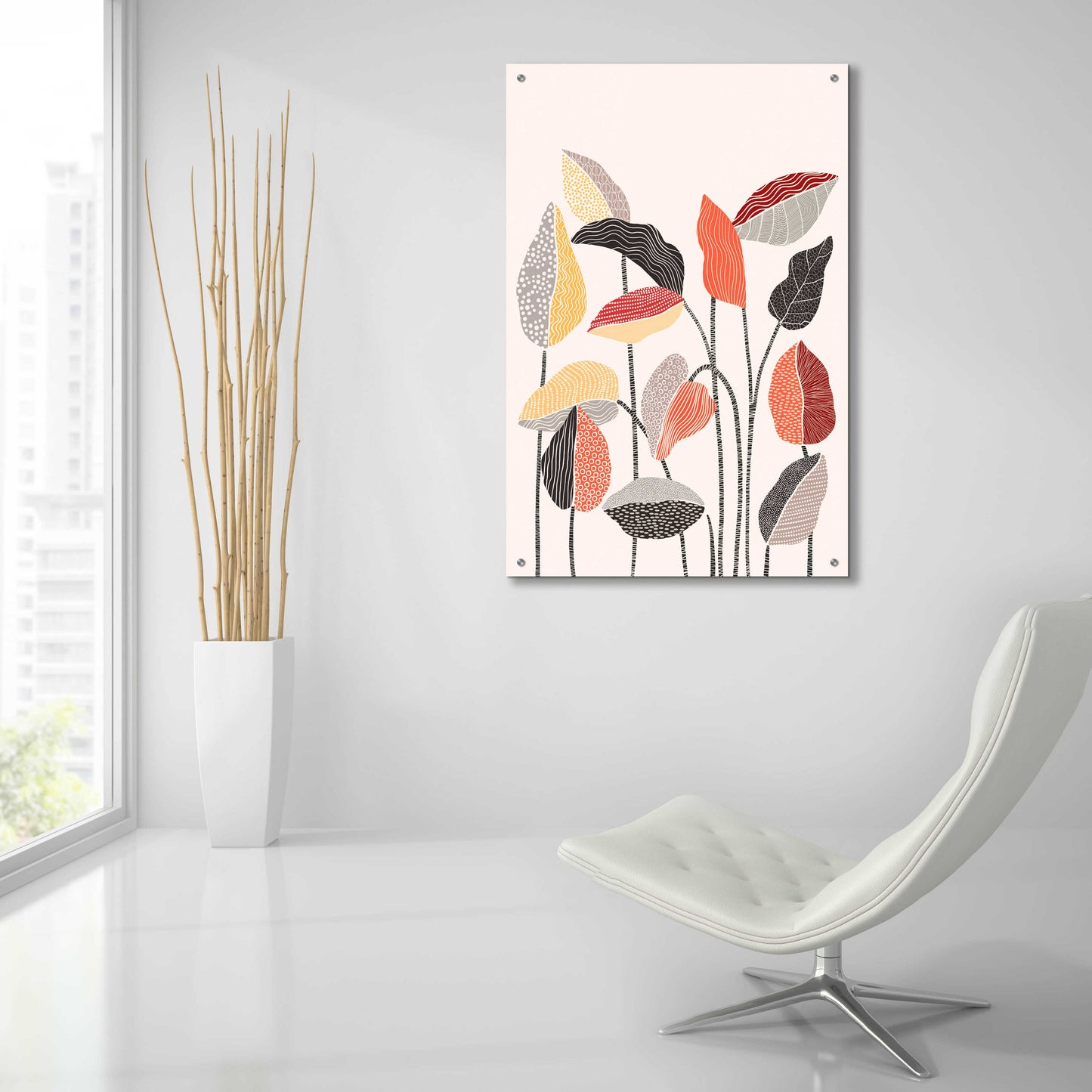 Epic Art 'Happy Leaves A' by Ioana Horvat, Acrylic Glass Wall Art,24x36
