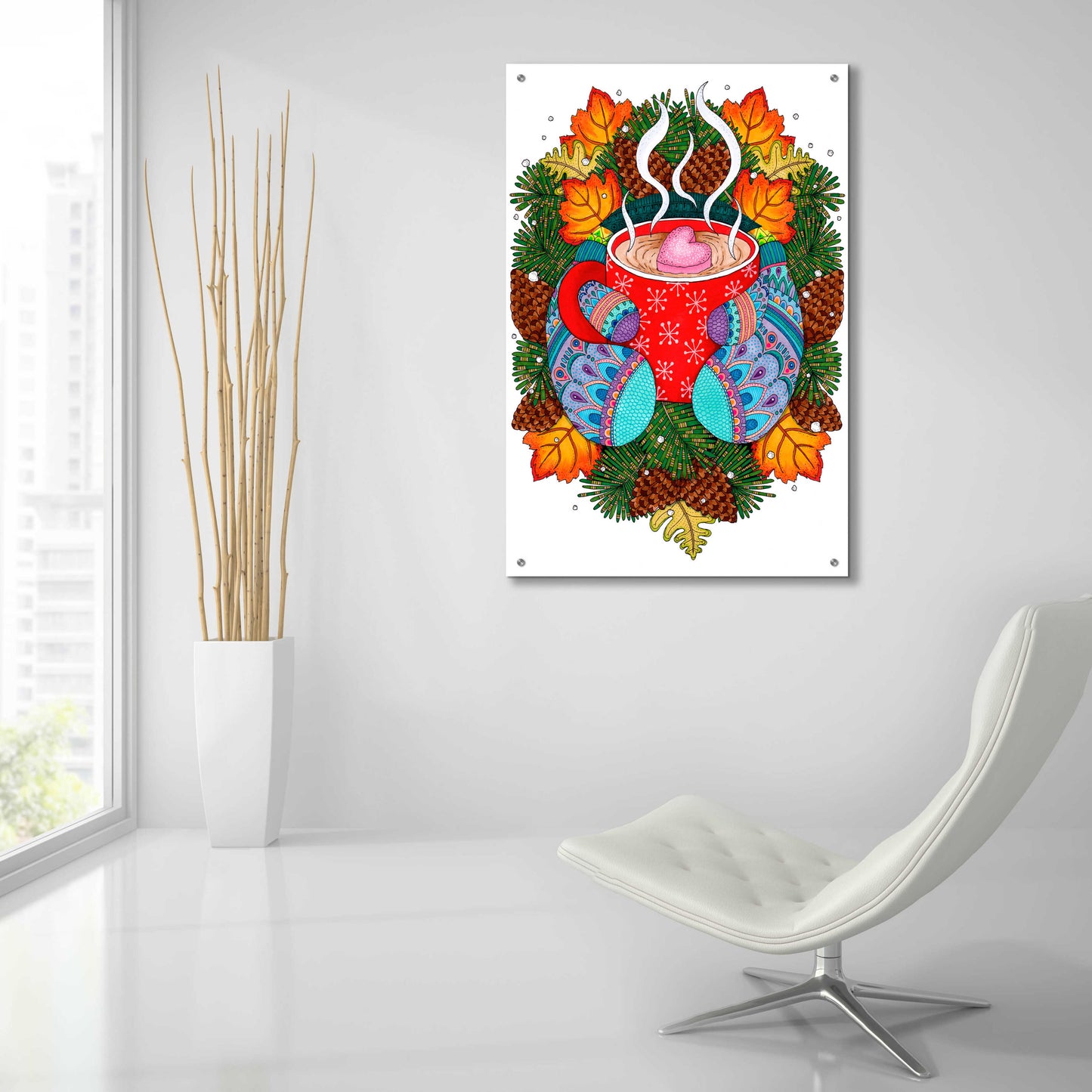 Epic Art 'Winter Wonderland 3 ' by Hello Angel, Acrylic Glass Wall Art,24x36