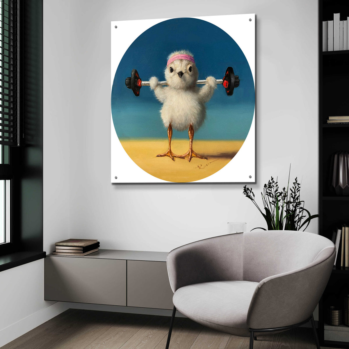 Epic Art 'Feather Weight Two' by Lucia Heffernan,36x36