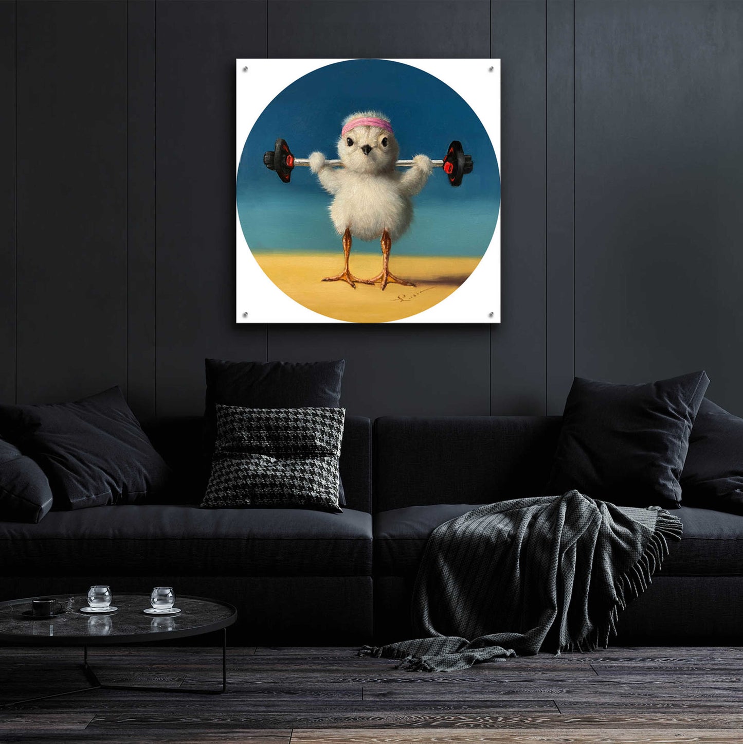 Epic Art 'Feather Weight Two' by Lucia Heffernan,36x36