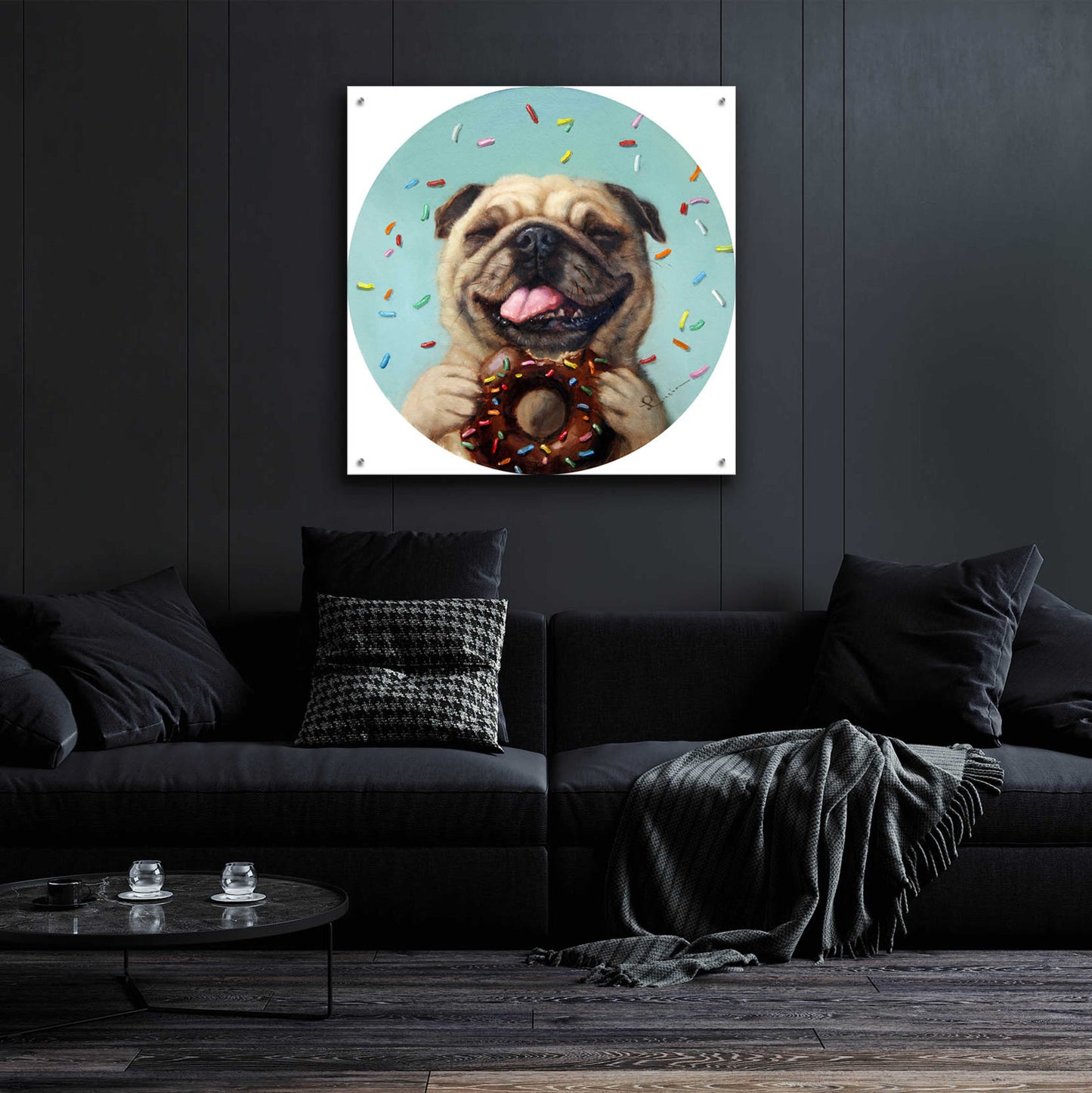 Epic Art 'Pugalicious No. 2' by Lucia Heffernan,36x36