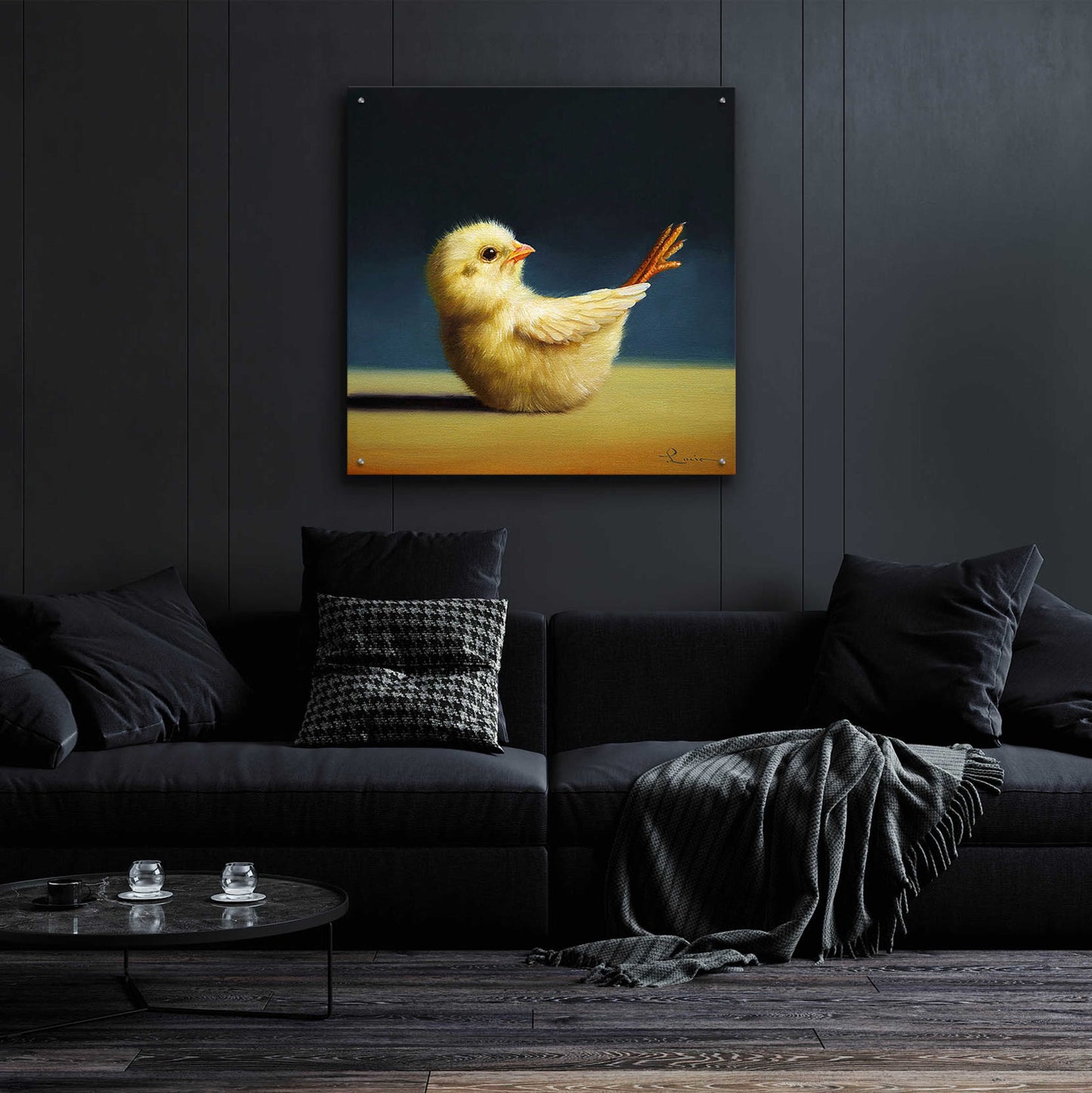 Epic Art 'Yoga Chick Boat Pose' by Lucia Heffernan,36x36