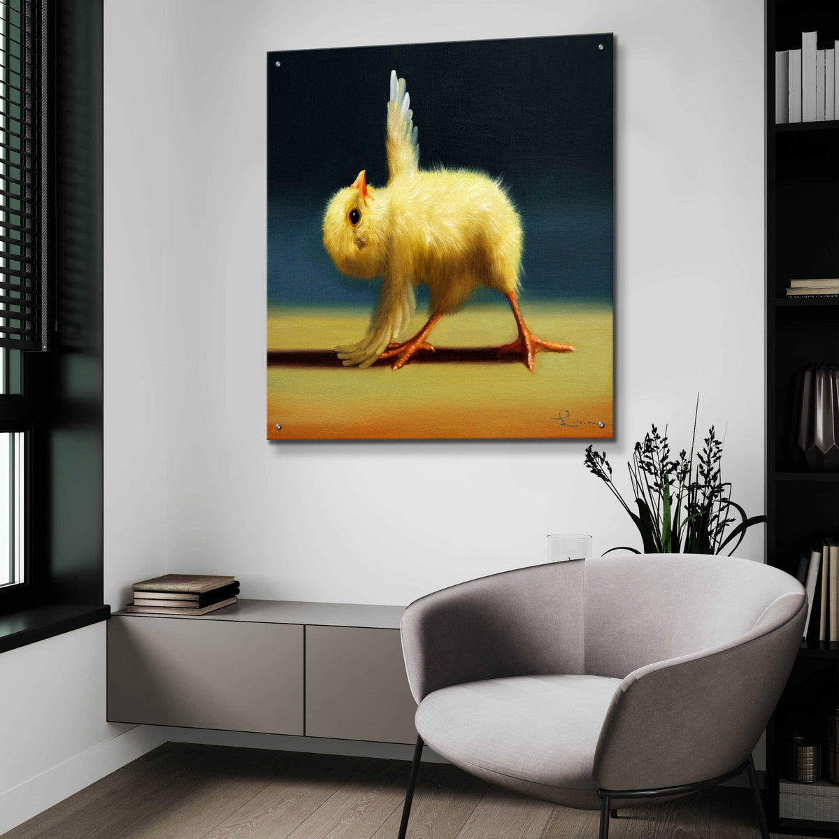 Epic Art 'Yoga Chick Pyramid Pose' by Lucia Heffernan,36x36