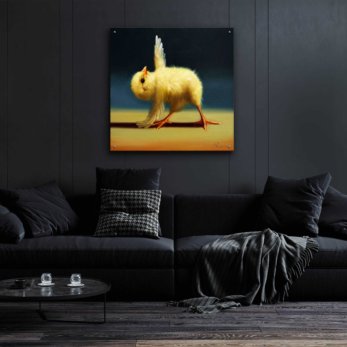 Epic Art 'Yoga Chick Pyramid Pose' by Lucia Heffernan,36x36