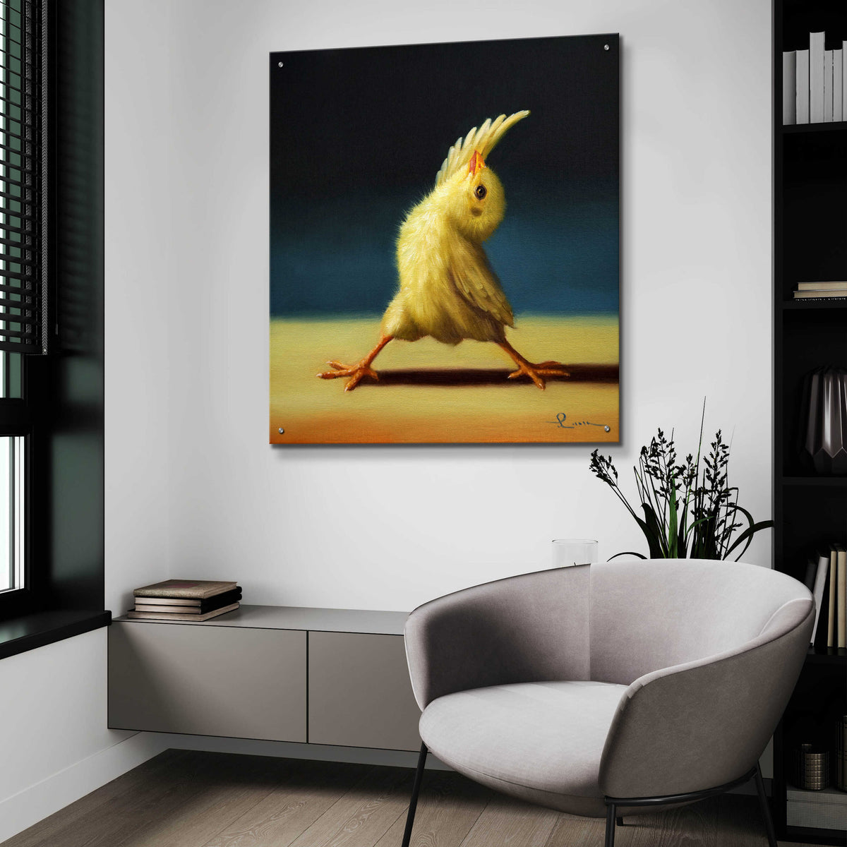 Epic Art 'Yoga Chick Reverse Warrior' by Lucia Heffernan,36x36