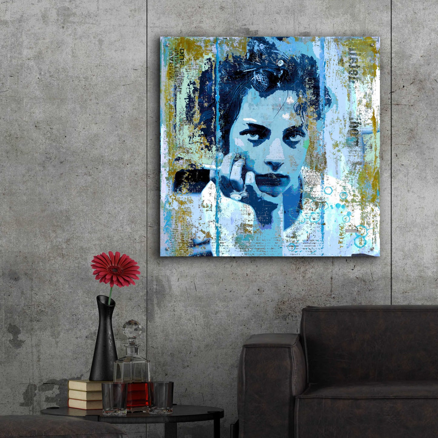 Epic Art 'BLUE MONDAY' by DB Waterman,36x36