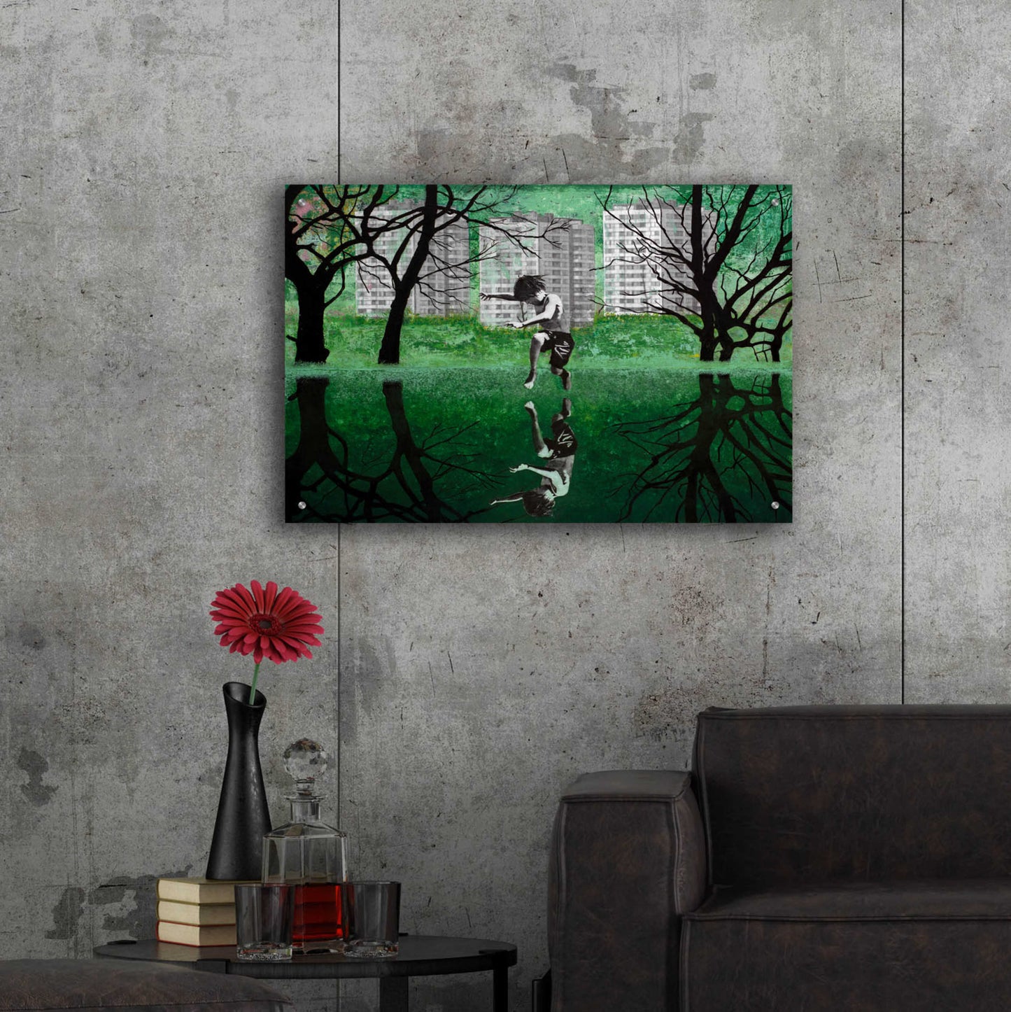 Epic Art 'THE GREEN POND' by DB Waterman,36x24