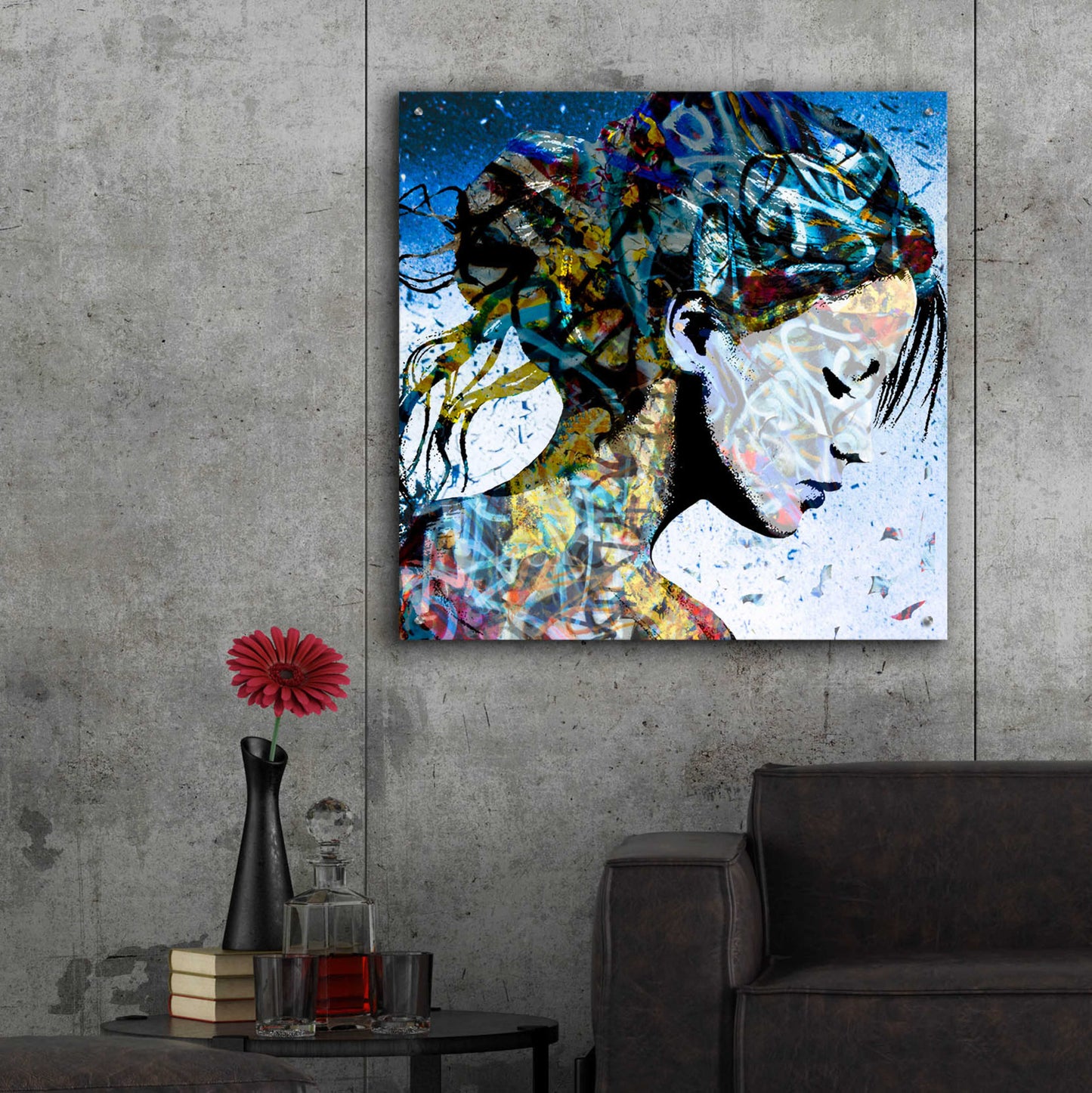 Epic Art 'THE MODEST GIRL' by DB Waterman,36x36