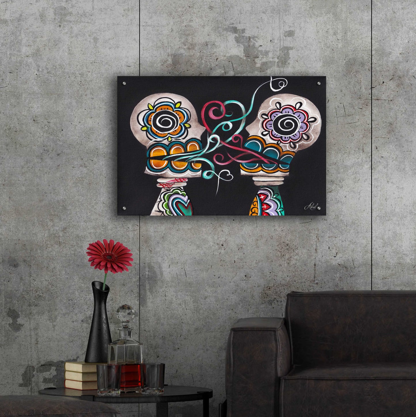 Epic Art 'You Are My Damnation' by Abril Andrade, Acrylic Glass Wall Art,36x24