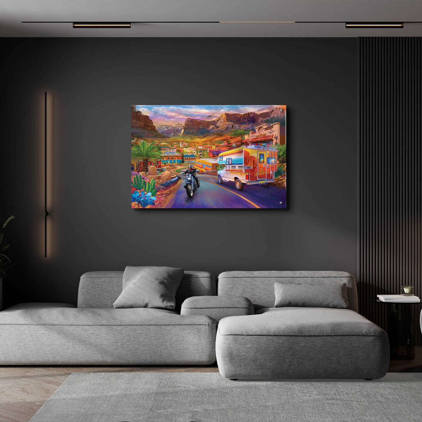 Epic Art 'Southwest Trip' by Bigelow Illustrations, Acrylic Glass Wall Art,36x24