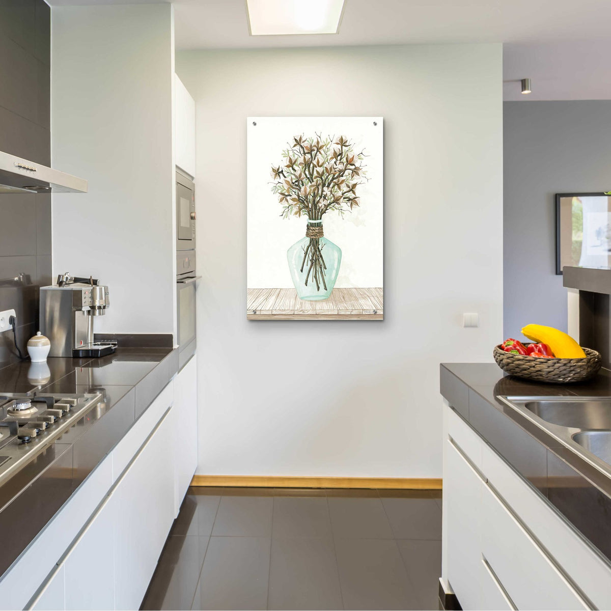 Epic Art 'Cotton Bouquet' by Cindy Jacobs, Acrylic Glass Wall Art,24x36