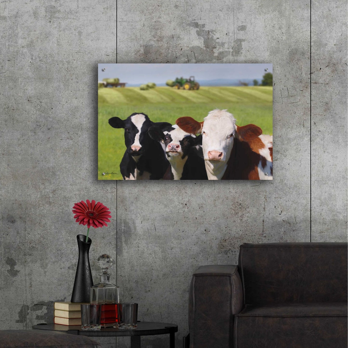 Epic Art 'Making Hay' by Lori Deiter, Acrylic Glass Wall Art,36x24