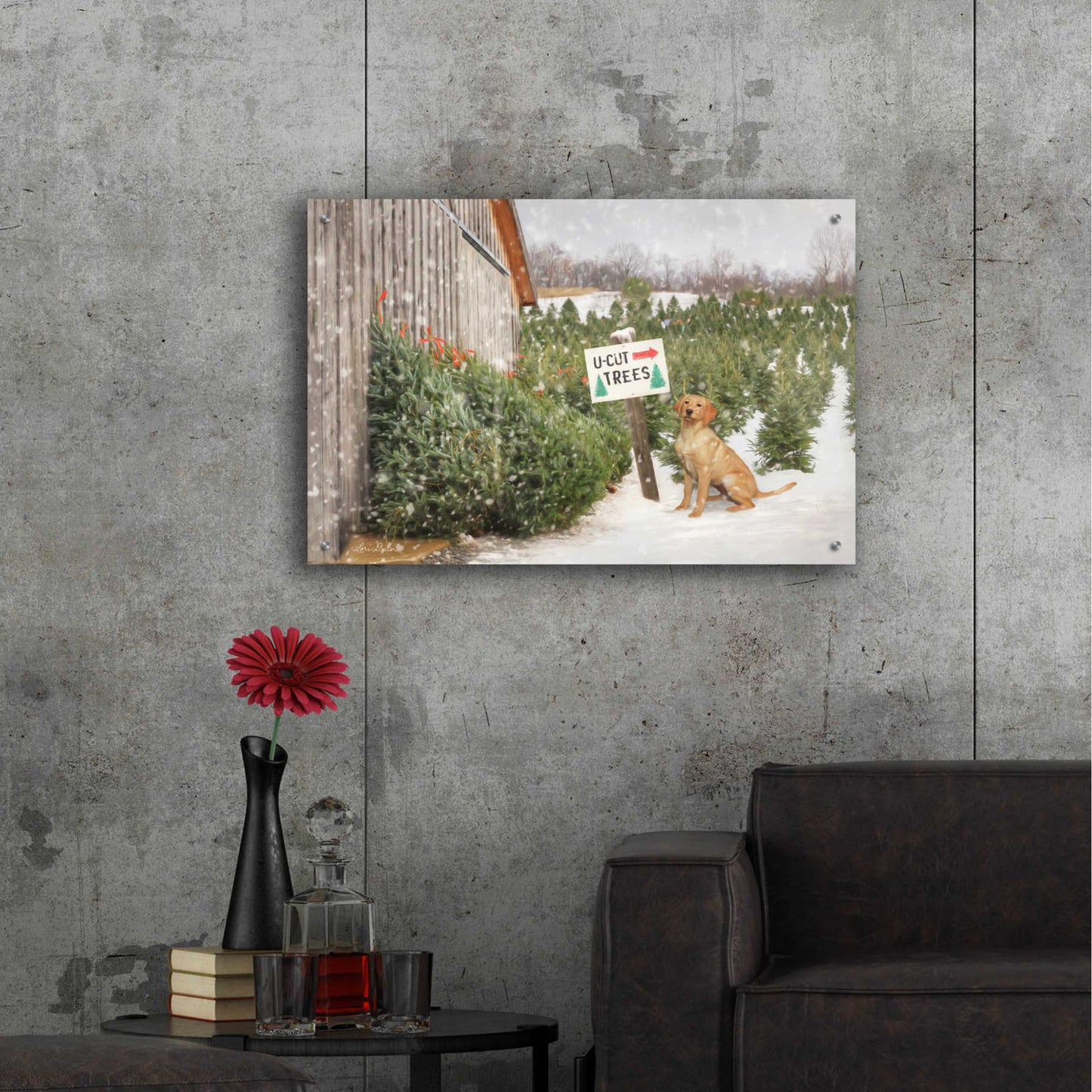 Epic Art 'U-Cut Trees' by Lori Deiter, Acrylic Glass Wall Art,36x24