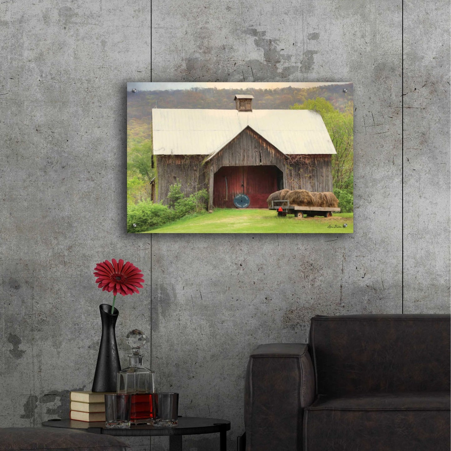 Epic Art 'Old Hay' by Lori Deiter, Acrylic Glass Wall Art,36x24