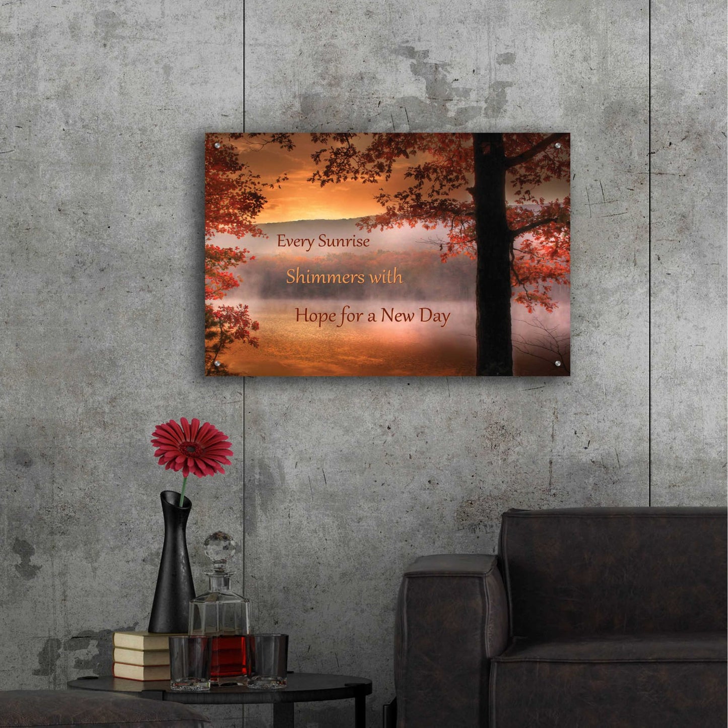 Epic Art 'Every Sunrise' by Lori Deiter, Acrylic Glass Wall Art,36x24