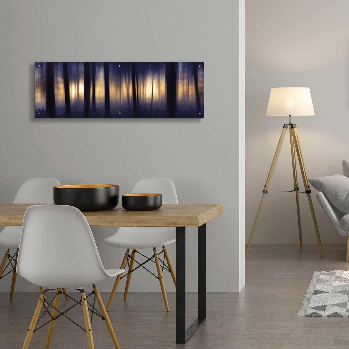 Epic Art 'Edge of the Forest' by Lori Deiter, Acrylic Glass Wall Art,48x16
